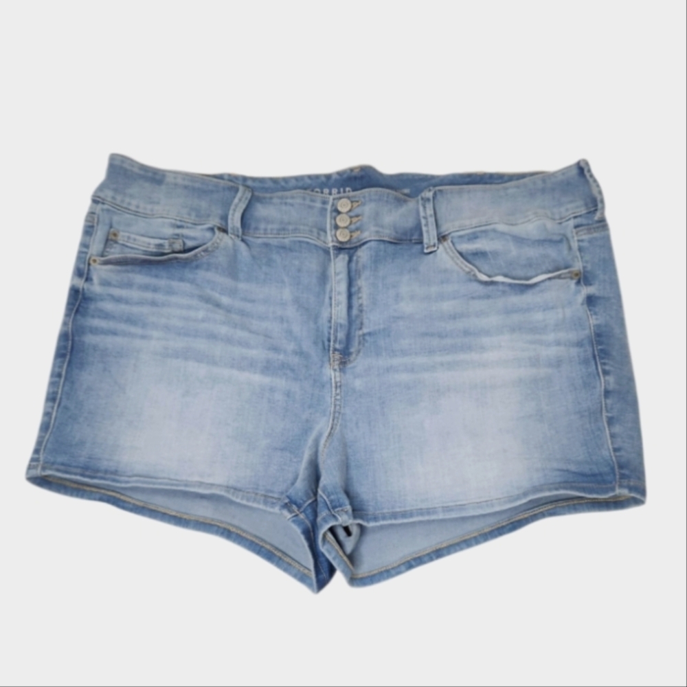 Torrid Jegging Mid Short Super Soft Jean Shorts
